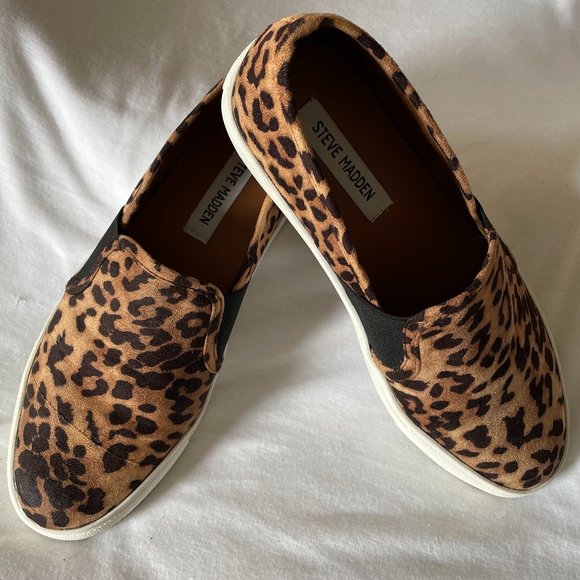 Steve Madden Emlen Cheetah Print Slip On Sneakers Women's Size 9 - Picture 1 of 7